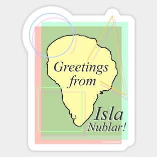 Jurassic Park - Greetings from Isla Nublar Sticker